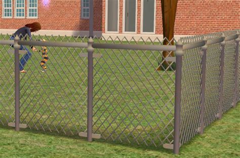 mod  sims updated  gates  chain link fence  mesh