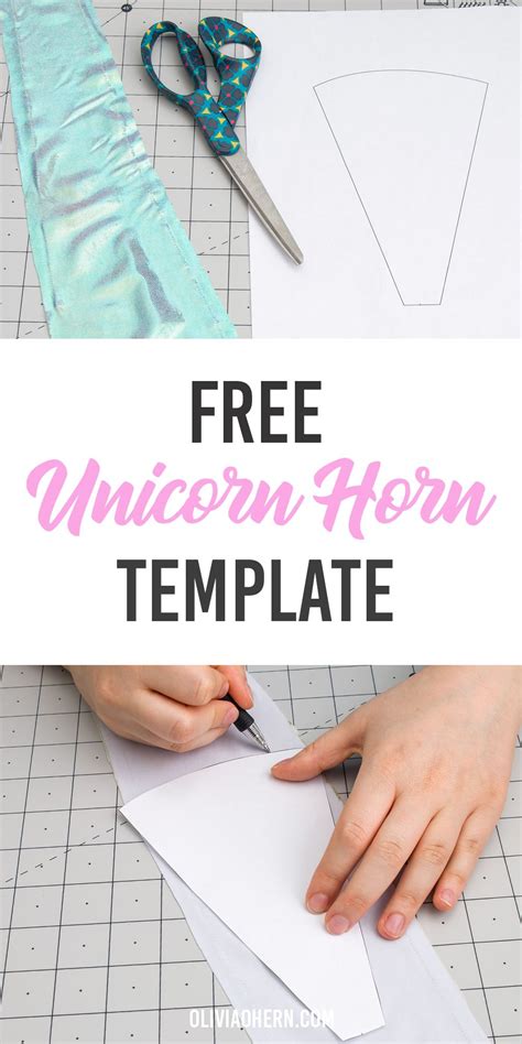 printable unicorn horn template instructions unicorn horn