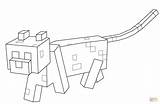Minecraft Wolf Pages Coloring Getcolorings Color Printable sketch template