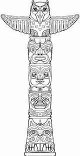 Totem Pole Poles Totempfahl Indianer Haida Tiki Totems Rupestre Ausdrucken Ausmalbilder Vorlagen Desenhos Eyelasiksurgery sketch template