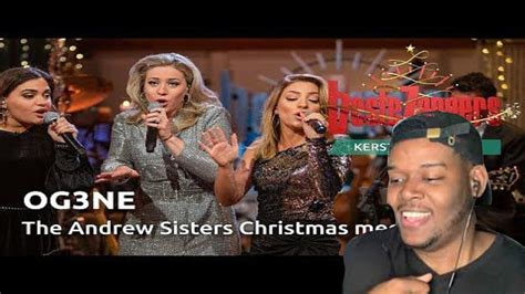 ogne  andrew sisters christmas medley beste zangers kerstspecial  reaction