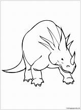 Cretaceous Styracosaurus Period Pages Coloring Dinosaur Online Color Coloringpagesonly sketch template