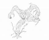 Carnage Venom Symbiote sketch template