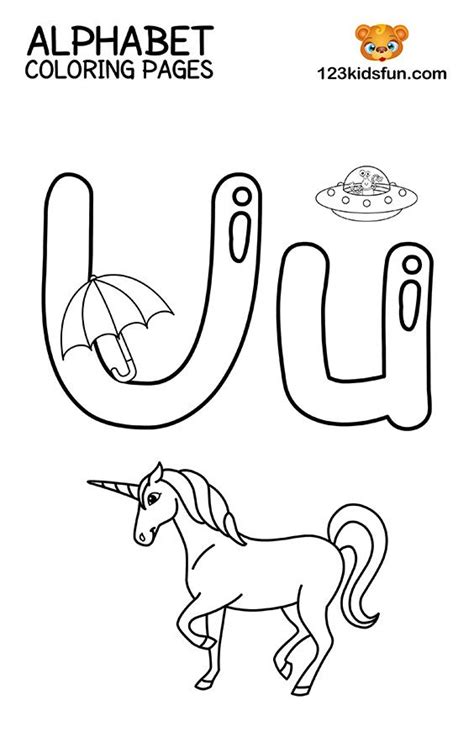 letter   unicorn coloring page richard mcnarys coloring pages
