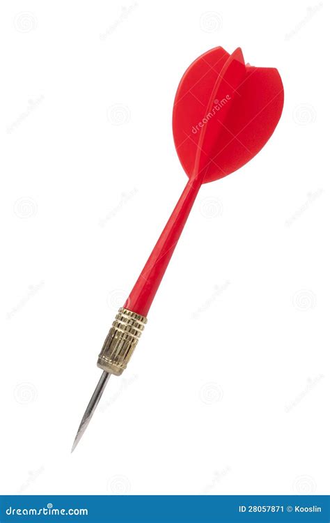 red dart stock image image  silver isolated arrow