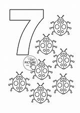 Coloring Pages Counting Number Numbers Printable Color Getcolorings Print sketch template