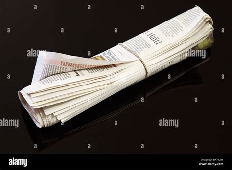 rolled newspaper  res stock photography  images alamy