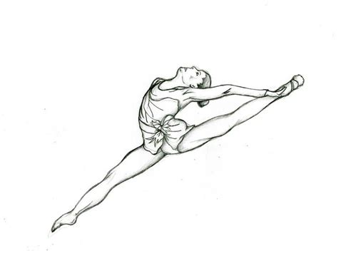 realistic gymnast coloring page clip art library