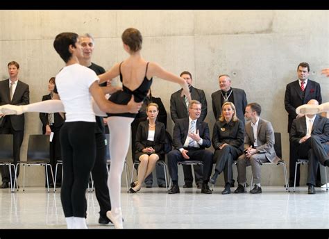 Bettina Wulff Watches Ballet In Gray Photos Huffpost Life