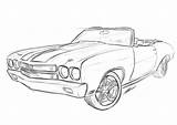Chevelle Ss Drawings Car Coloring Pages Template Sketch sketch template