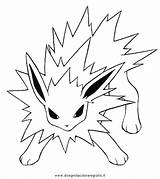 Jolteon Coloring Pokemon Pages Template Getcolorings Print Printable Color Comments sketch template