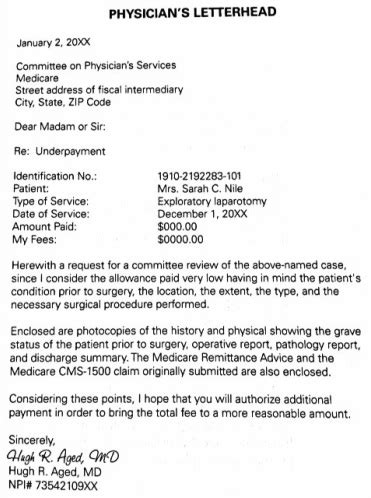 sample letter  appealing  health insurance claim denial collection