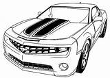 Camaro Coloring Pages Car Chevrolet Bumblebee Wheeler Printable Para Colorir Transformers Race Beautiful Drawing Cars Carros Dibujos Color Autos Bee sketch template