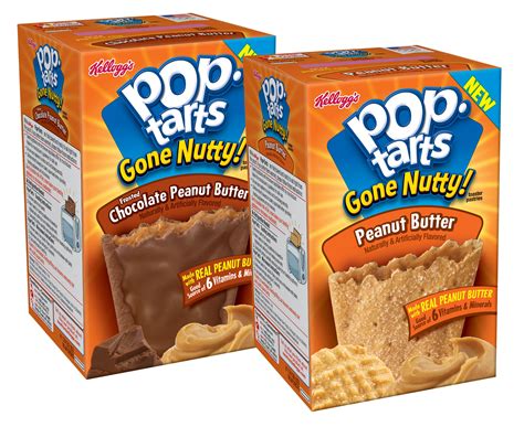 mornings   nutty   pop tarts peanut butter flavours