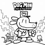 Dog Man Coloring Pages Printable Kids sketch template