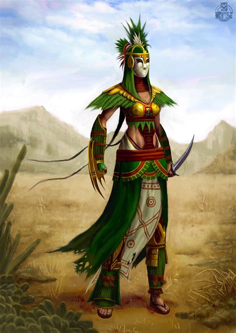 mikekimart aztec warrior