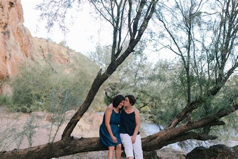 same sex engagement session at the salt river kishia