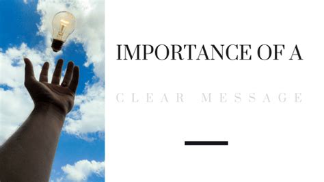importance   clear message planprofit