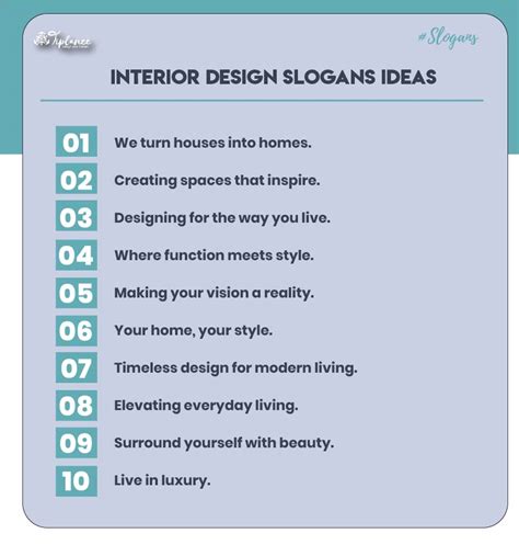 interior design slogans taglines examples tiplance