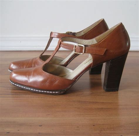 Vintage 70s Shoes Bruno Magli T Strap Shoes Mary Janes