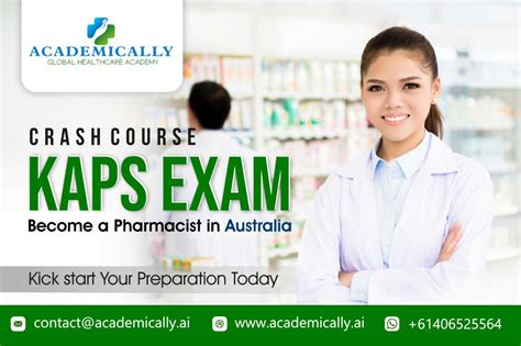 kaps exam crash    pharmacists  australia academically