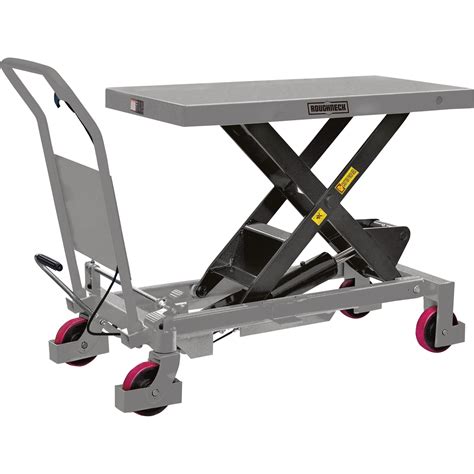 roughneck hydraulic lift table cart  lb capacity northern tool equipment