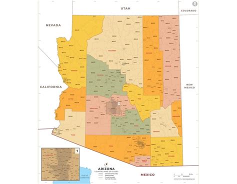 Arizona Zip Code Map Including County Maps Sexiz Pix