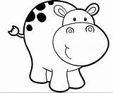Coloring Hippo Pages Cute Baby Hippopotamus Getcolorings Hippopotamuses Kids Printable Color Getdrawings sketch template