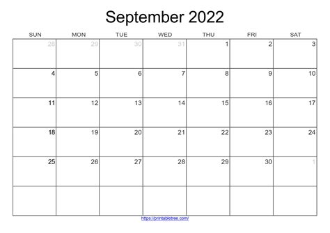 printable calendar sept  ideas   calendar ideas