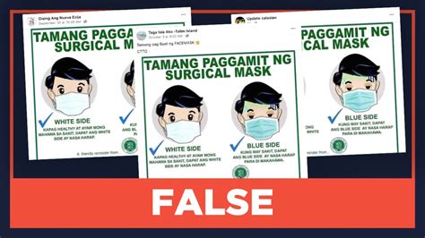 false infographic  correct   wear surgical masks rappler