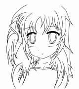 Outline Anime Girl Drawing Getdrawings sketch template