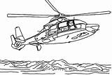 Helicopter Chinook sketch template