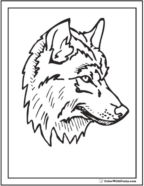 wolf coloring pages print  customize