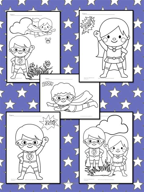 superheroes coloring pages  fun  kids