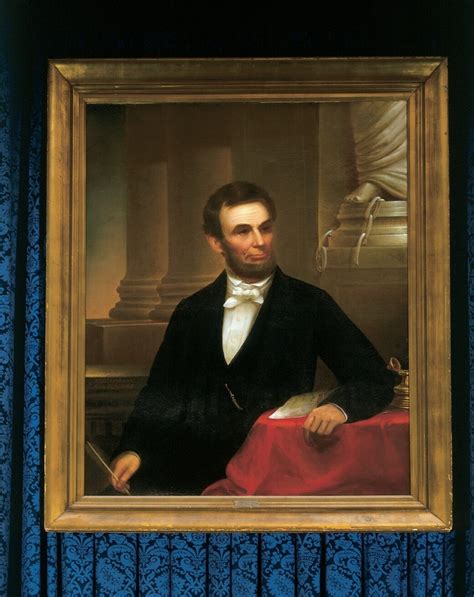 lincoln portrait  edward dalton marchant  white house