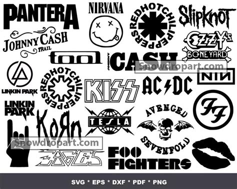 rock band logo svg bundle rock band svg black sabbath svg