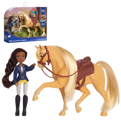 dreamworks spirit riding  collector doll horse pru chica linda   play buy