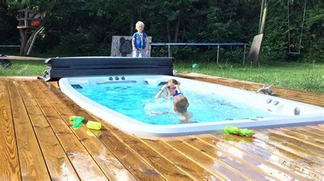 marquis atv swim spa   built   backyard environment
