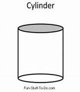 Cylinder Printable Shape Shapes Stuff Fun Visit Coloring sketch template
