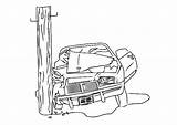 Fast Furious Coloring Pages Cars Car Drawing Crashed Camaro Pole Crash Crashing Electricity Wrecked Getdrawings Sheets Getcolorings Color Place sketch template