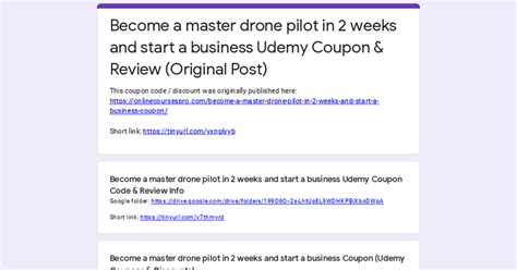 master drone pilot   weeks  start  business udemy coupon review original post