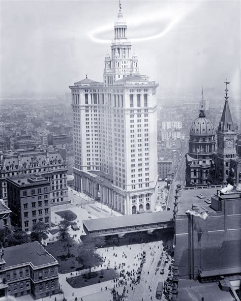 municipal building ny vintage photograph