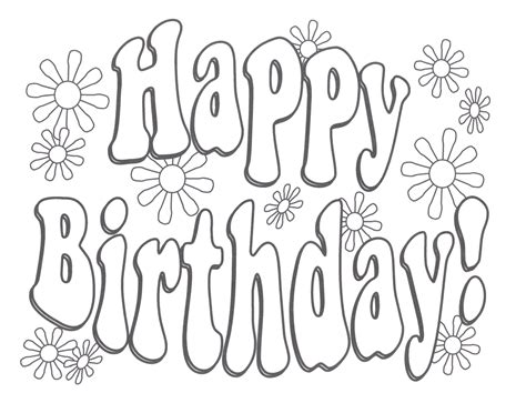 happy birthday coloring pages  coloring pages