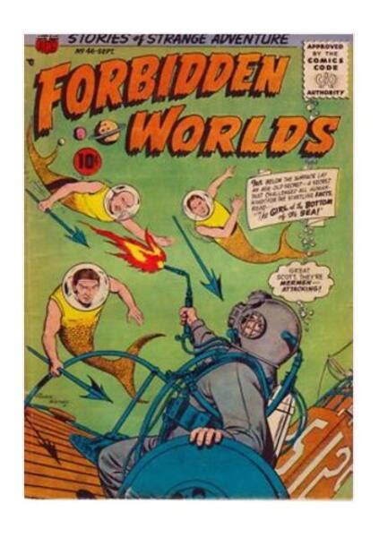 forbidden worlds 46 sep 1956 american comics group for sale online