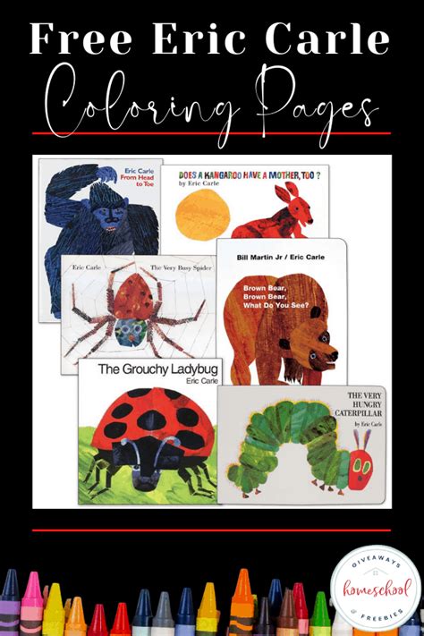 eric carle printable coloring pages  kids
