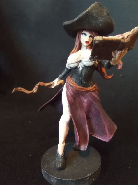 3d Printable Witch Hunter Pin Up Mini Diorama Part 1 By Ghamak