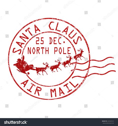 santa stamp vector images stock  vectors shutterstock