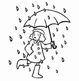 Rain Coloring Pages Girl Away Go Color Rainy Drawing Season Umbrella Little Printable Kids Colouring Thecolor Preschool Worksheets Rhymes Nursery sketch template