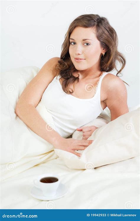 Morning Coffee Stock Image Image Of Resting Woman Lying 19942933