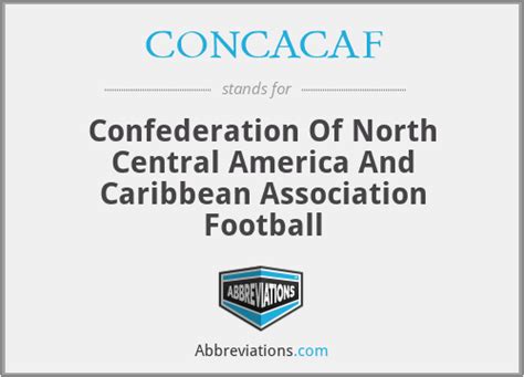 concacaf confederation of north central america and caribbean